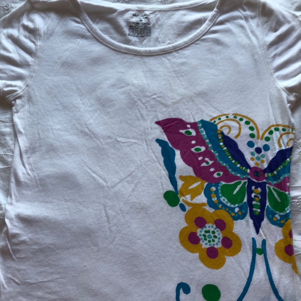 Sz M NEVER WORN Shabby chic feel BOHO ULTRA SOFT T